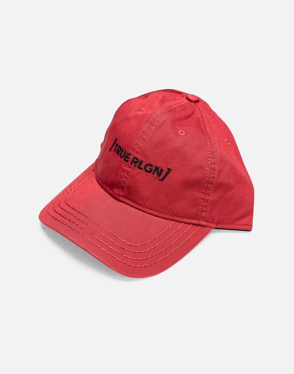 NEW True Religion Core Bracket Baseball Cap Hat Red TR2694 OSFM Adjustable